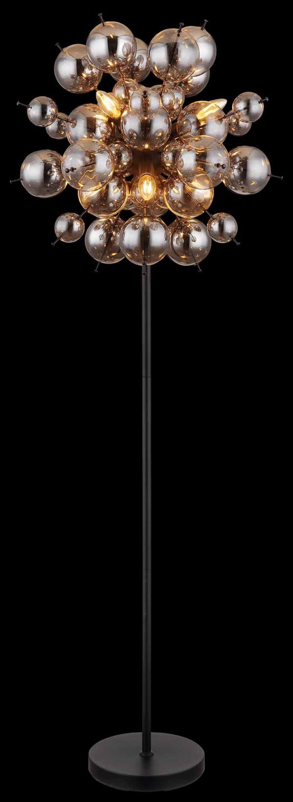 Globo Udo vloerlamp – ø 55 cm – E14 (kleine fitting) – Zwart - Image 3