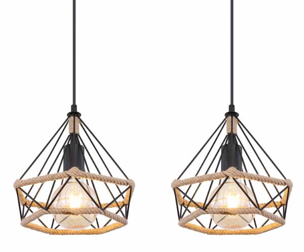 Globo Ulleu hanglamp – E27 (grote fitting) – Zwart - Image 3