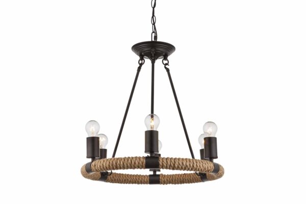 Globo Ulleu hanglamp – ø 50 cm – E27 (grote fitting) – Zwart