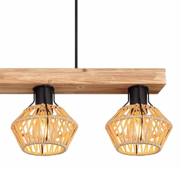 Globo Valli hanglamp – E27 (grote fitting) – Bruin - Image 3