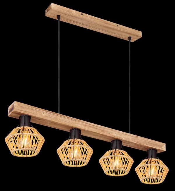 Globo Valli hanglamp – E27 (grote fitting) – Bruin - Image 4