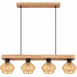 Globo Valli hanglamp – E27 (grote fitting) – Bruin