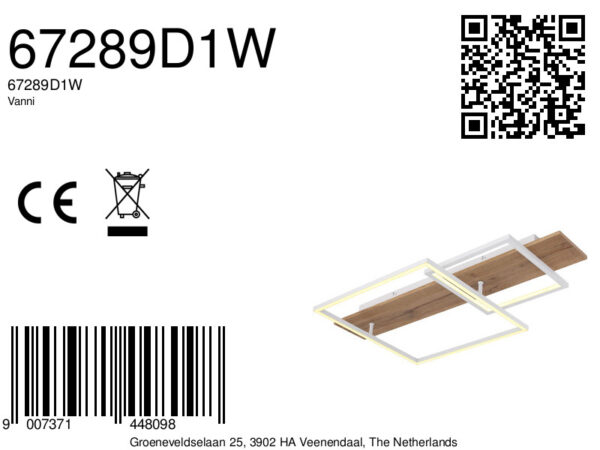 Globo Vanni plafonniere – Ingebouwd (LED) – Wit - Image 5