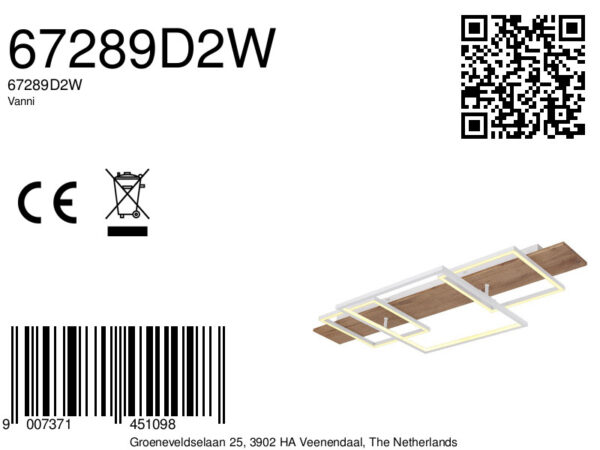 Globo Vanni plafonniere – Ingebouwd (LED) – Wit - Image 5