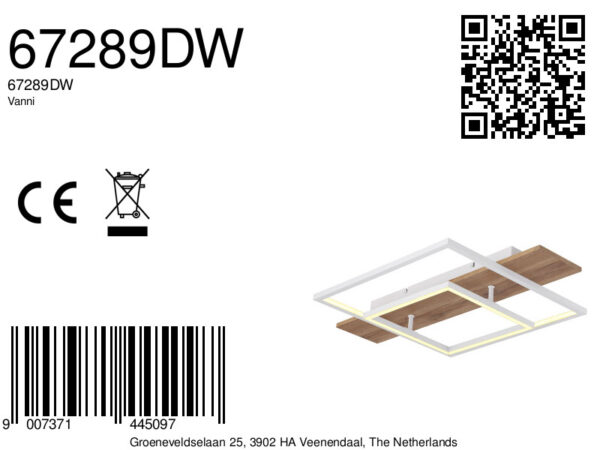 Globo Vanni plafonniere – Ingebouwd (LED) – Wit - Image 5