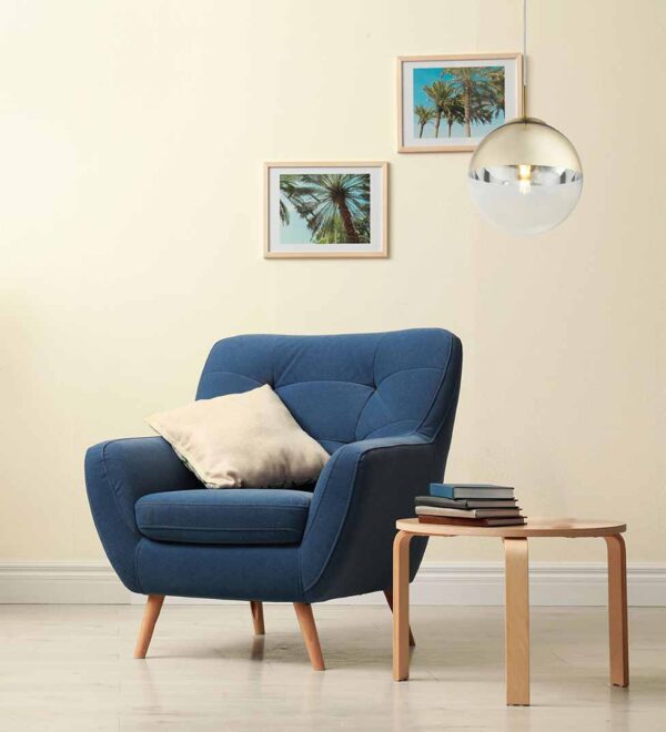 Hanglamp goud klassiek metaal glas Globo Varus - Image 4