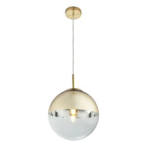 Globo Varus hanglamp – ø 25 cm – E27 (grote fitting) – Goud