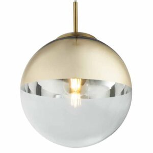 Globo Varus hanglamp – ø 25 cm – E27 (grote fitting) – Goud