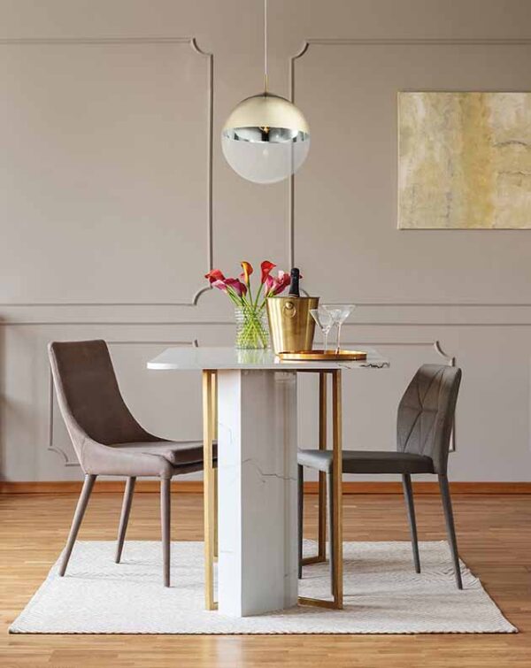 Globo Varus hanglamp – ø 33 cm – E27 (grote fitting) – Goud - Image 4
