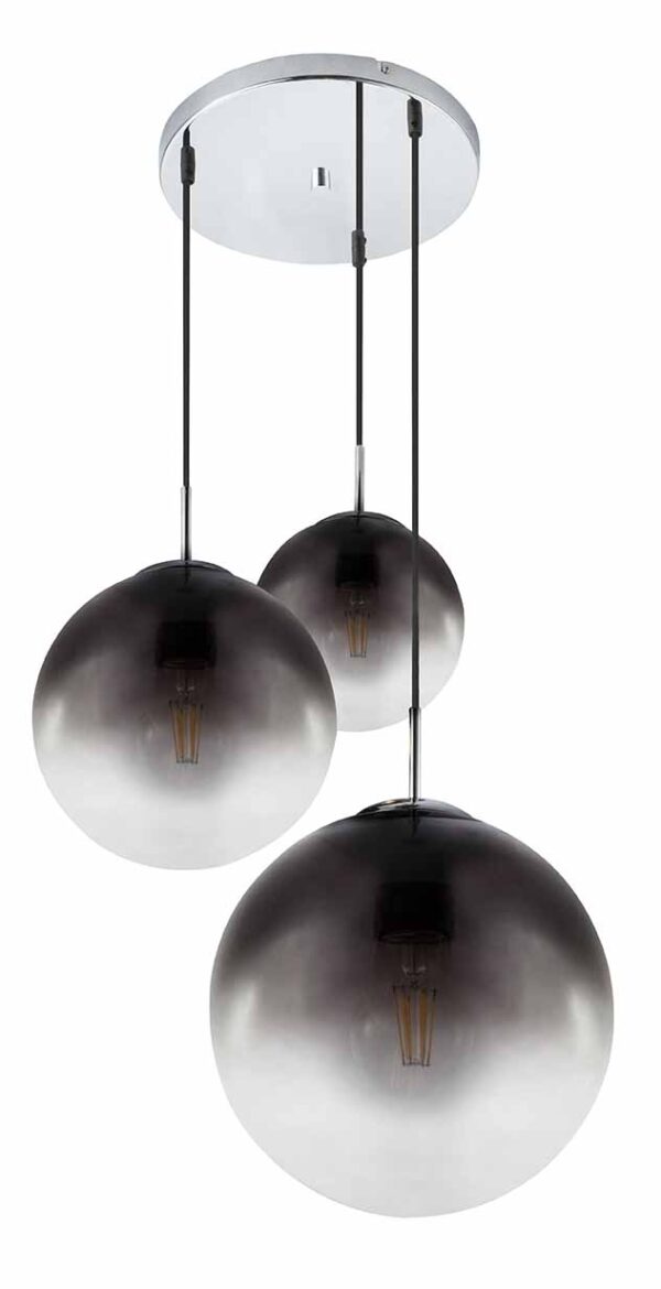 Globo Varus hanglamp – ø 51 cm – E27 (grote fitting) – Chroom - Image 4