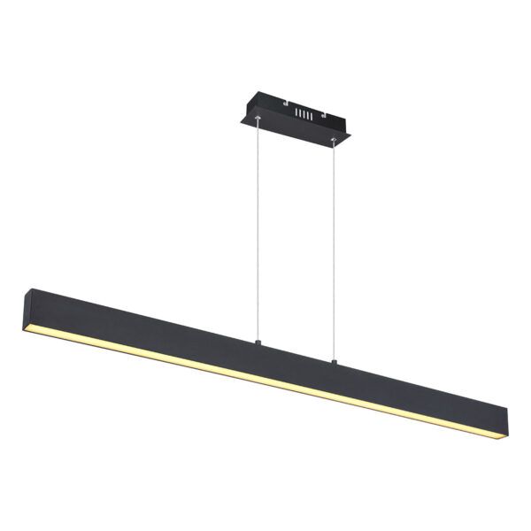 Globo Verena hanglamp – Ingebouwd (LED) – Zwart