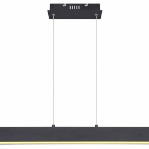 Globo Verena hanglamp – Ingebouwd (LED) – Zwart