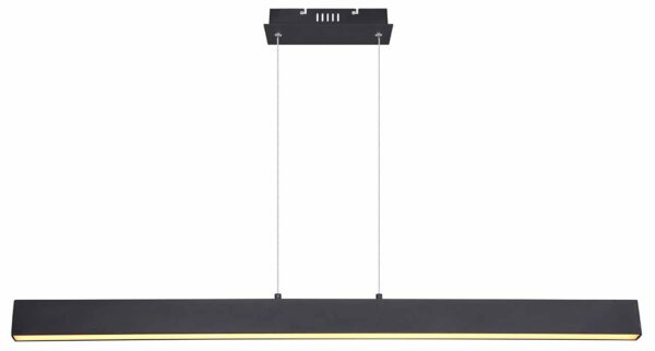 Globo Verena hanglamp – Ingebouwd (LED) – Zwart