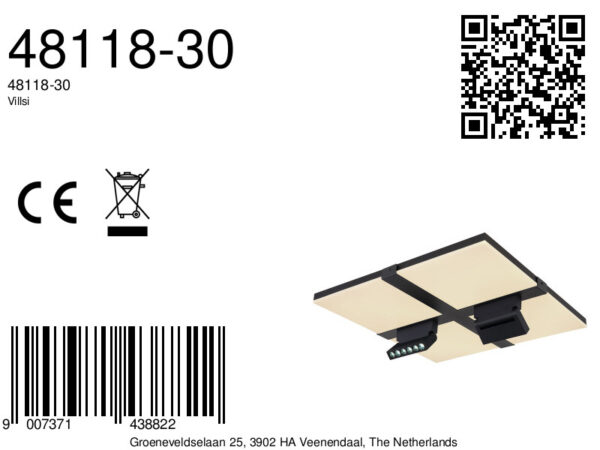 Globo Villsi plafonniere – Ingebouwd (LED) – Wit - Image 5