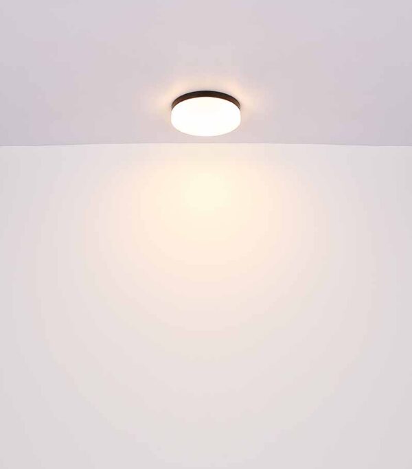 Globo Vranos plafonniere – ø 30 cm – E27 (grote fitting) – Zwart - Image 4