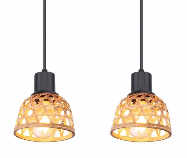 Globo Wenna hanglamp – LED + E27 – Zwart - Image 3