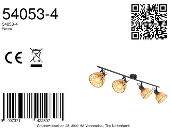 Globo Wenna spot – LED + E27 – Zwart - Image 5