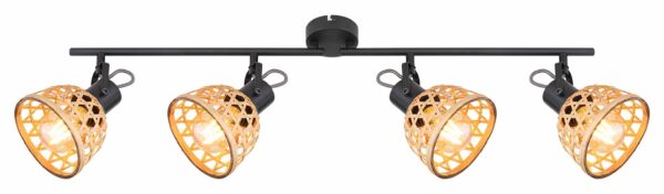Globo Wenna spot – LED + E27 – Zwart