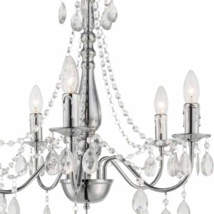Globo William hanglamp – ø 51 cm – E14 (kleine fitting) – Chroom