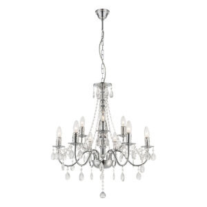 Globo William hanglamp – ø 63 cm – E14 (kleine fitting) – Chroom