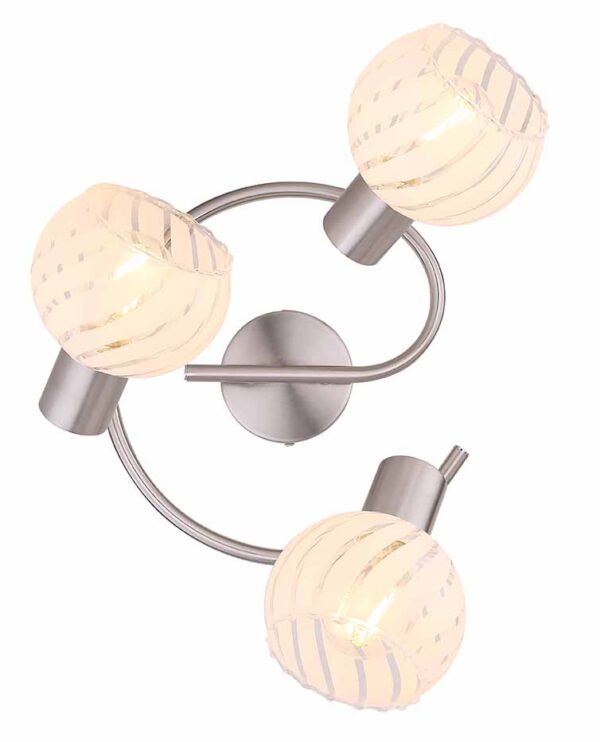 Globo Willy spot – ø 28 cm – E27 (grote fitting) – Nikkel - Image 3