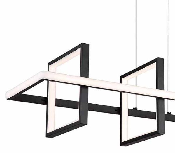 Globo Wolfhard hanglamp – Ingebouwd (LED) – Zwart - Image 3