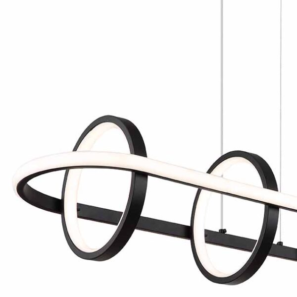 Globo Wolfhard hanglamp – Ingebouwd (LED) – Zwart - Image 3