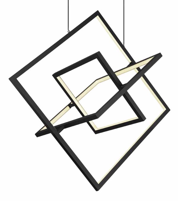 Globo Wolfhard hanglamp – Ingebouwd (LED) – Zwart - Image 3