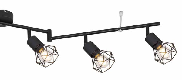 Globo Xara i spot – E14 (kleine fitting) – Zwart