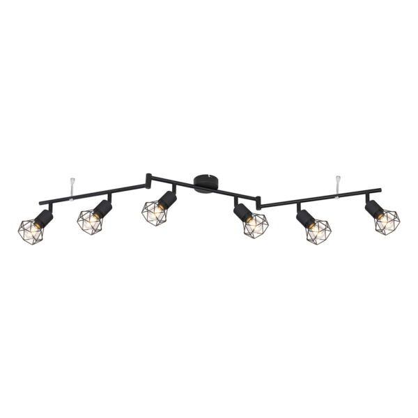 Globo Xara i spot – E14 (kleine fitting) – Zwart