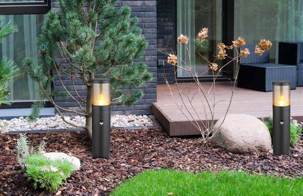 Globo Xeloo vloerlamp – ø 14 cm – E27 (grote fitting) – Zwart - Image 4