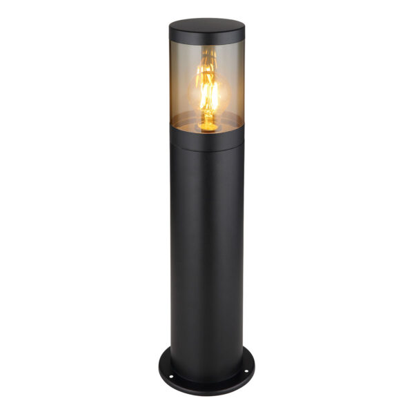 Globo Xeloo vloerlamp – ø 14 cm – E27 (grote fitting) – Zwart