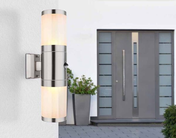 Globo Xeloo wandlamp – E27 (grote fitting) – Zilver - Image 4