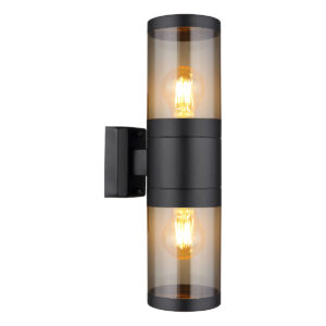 Globo Xeloo wandlamp – E27 (grote fitting) – Zwart