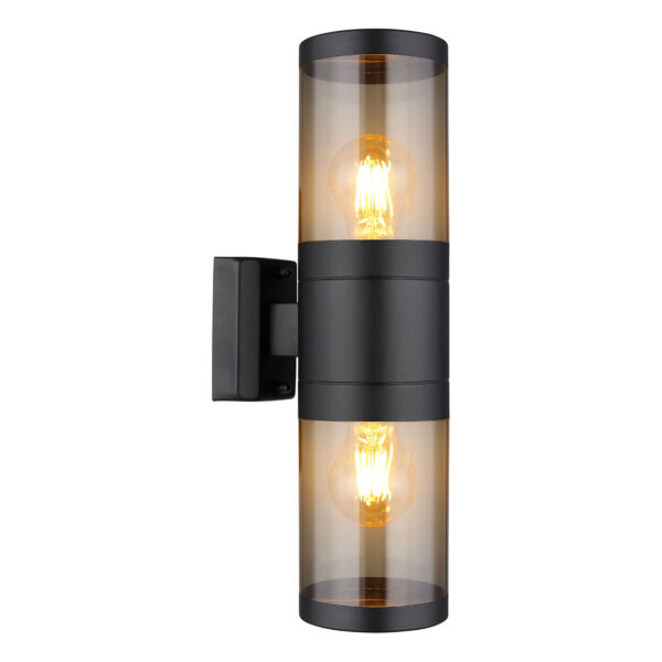 Globo Xeloo wandlamp – E27 (grote fitting) – Zwart