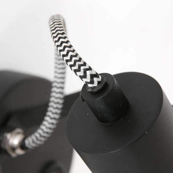 Flexibele spot zwart/staal lantaarnvorm Mexlite Acier - Image 3