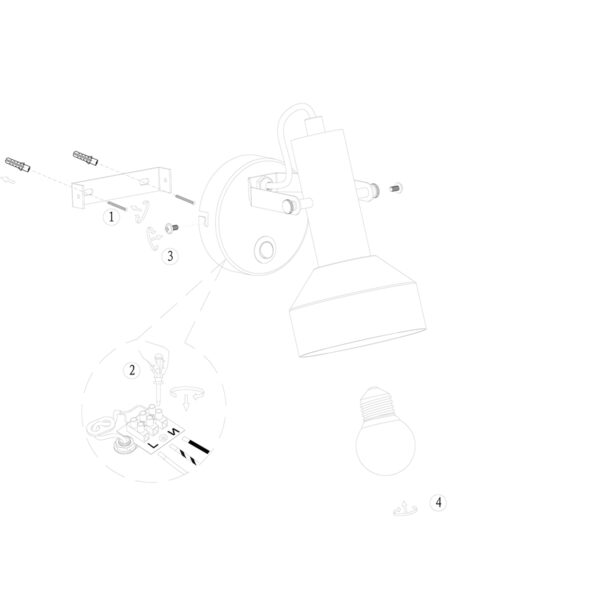 Flexibele spot zwart/staal lantaarnvorm Mexlite Acier - Image 7