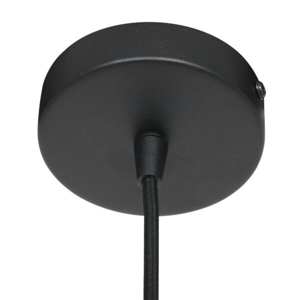 Mexlite Aureole hanglamp - draadlamp - kap Ø 35 cm - gouden details - zwart - Image 10