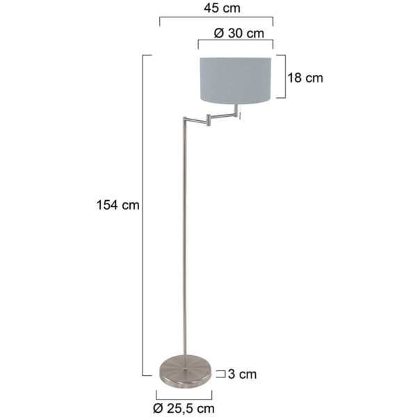 Moderne draaibare vloerlamp Mexlite Bella - Image 5