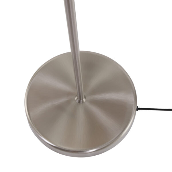 Moderne vloerlamp staal kap linnen Mexlite Bella - Image 5