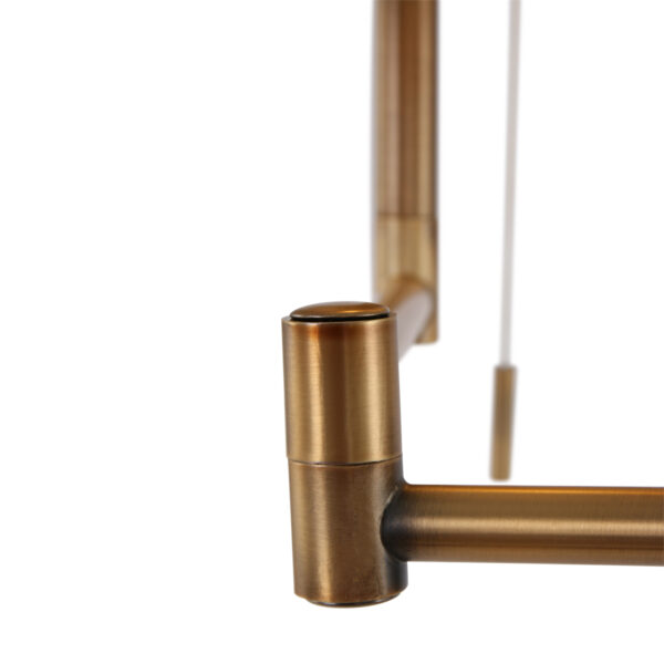 Bronzen vloerlamp met witte lampenkap Mexlite Bella - Image 9