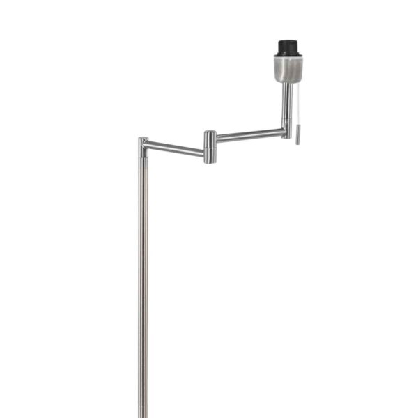 Stalen vloerlamp met grijze lampenkap Mexlite Bella - Image 3