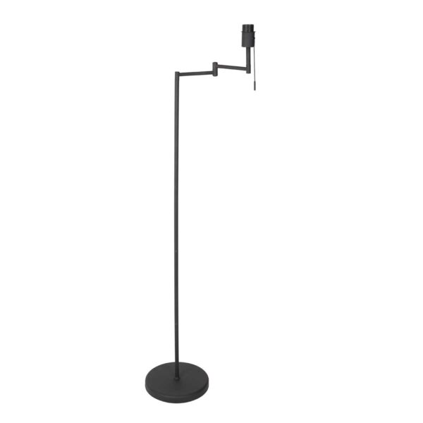 Zwarte vloerlamp industieel met rotan lampenkap Mexlite Bella - Image 7