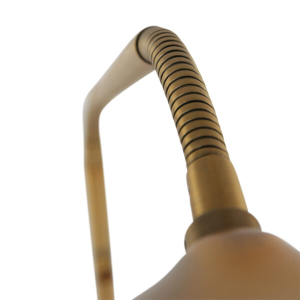 Mexlite Dana staande leeslamp - dimbaar - LED - 180 cm hoog - buig- en kantelbaar - brons - Afbeelding 5