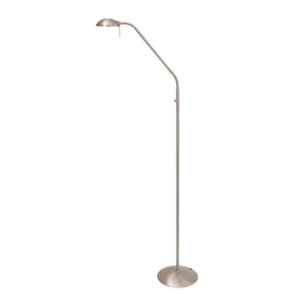Mexlite Biron vloerlamp – Ingebouwd (LED) – Staal