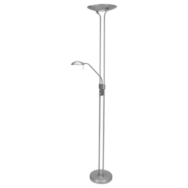 Mexlite Biron vloerlamp – Ingebouwd (LED) – Staal