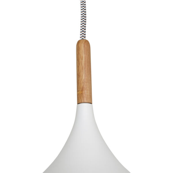Scandinavische hanglamp met hout Mexlite Bjorr - Image 3