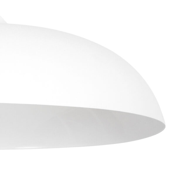 Scandinavische witte metalen houten hanglamp Mexlite Bjorr - Image 5