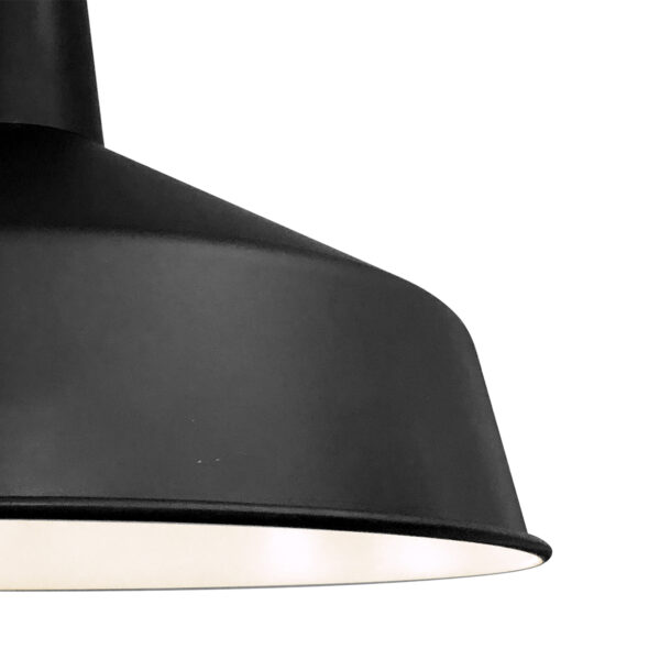 Industriële zwarte metalen hanglamp Mexlite Blackmoon - Image 3