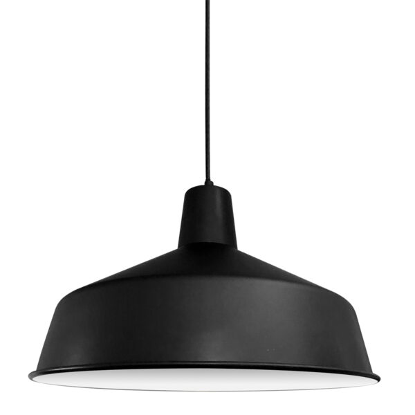 Industriële zwarte metalen hanglamp Mexlite Blackmoon - Image 5